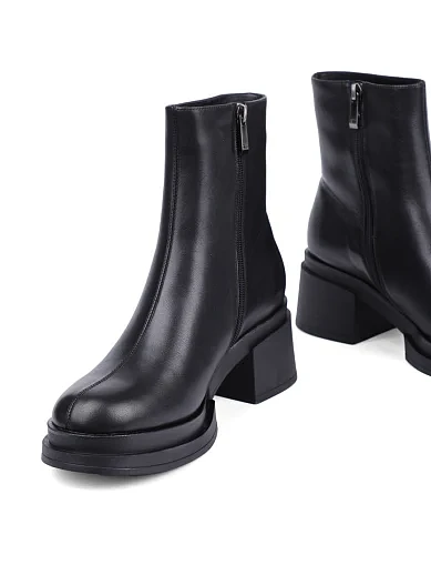 Женские ботинки Attizzare кожаные черные - фото 2 - Miraton