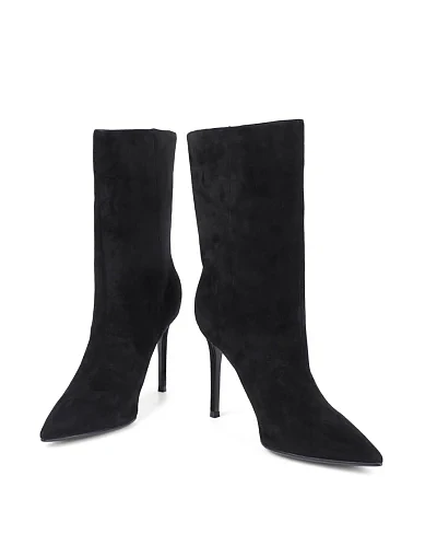 Жіночі черевики Mia May велюрові чорні(W587D-180) - фото 2 - Miraton