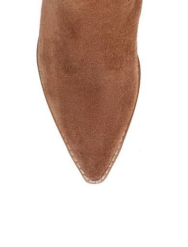 Женские ботинки MIRATON велюровые коричневые - фото 5 - Miraton