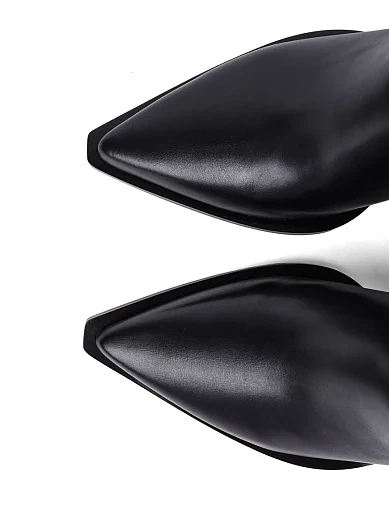 Женские ботинки MIRATON кожаные черные - фото 5 - Miraton