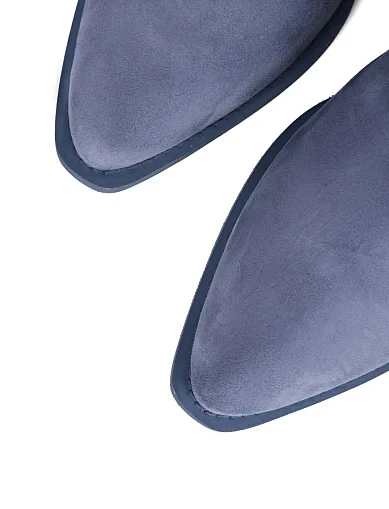 Женские ботинки MIRATON велюровые синие - фото 5 - Miraton