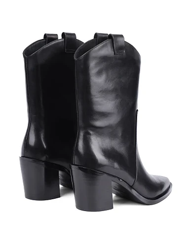 Женские ботинки Attizzare кожаные черные - фото 4 - Miraton