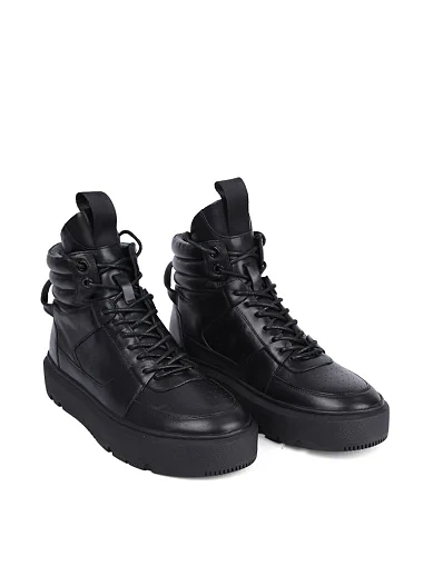 Жіночі черевики MIRATON шкіряні чорні(YK705H-24-216) - фото 2 - Miraton