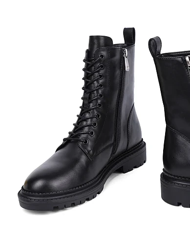 Жіночі черевики Attizzare шкіряні чорні(8036-628-1) - фото 2 - Miraton