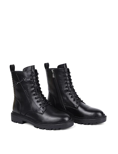 Жіночі черевики Attizzare шкіряні чорні(8036-628-1) - фото 3 - Miraton