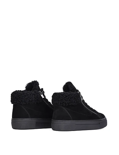 Женские ботинки Attizzare велюровые черные - фото 4 - Miraton