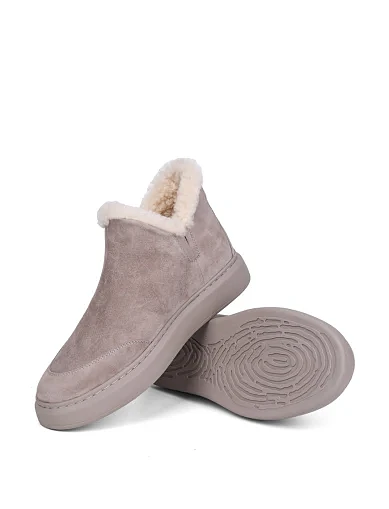 Женские ботинки Attizzare велюровые бежевые - фото 2 - Miraton