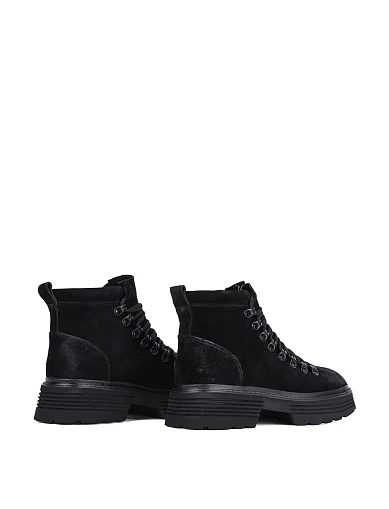 Жіночі черевики MIRATON велюрові чорні(2405-562-1) - фото 4 - Miraton