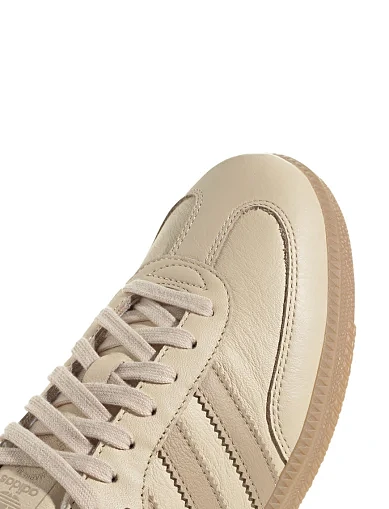 Женские кеды Adidas Samba кожаные бежевые - фото 7 - Miraton