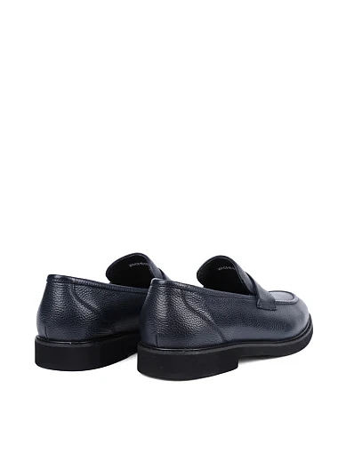 Мужские туфли Miguel Miratez кожаные синие - фото 4 - Miraton