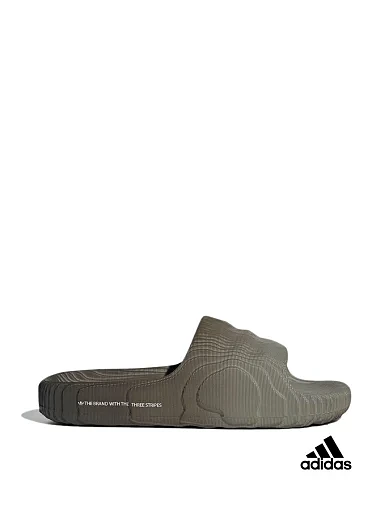 Женские шлепанцы Adidas Adilette 22 резиновые серые - фото 1 - Miraton