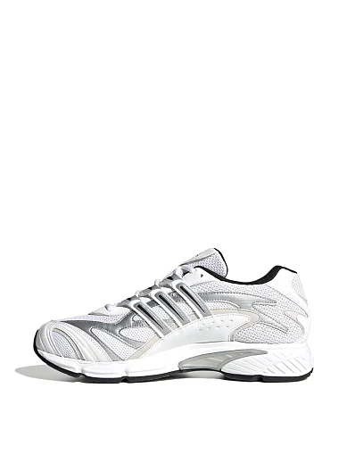 Мужские кроссовки Adidas Temper Run 2.0 из экокожи серебряного цвета - фото 2 - Miraton