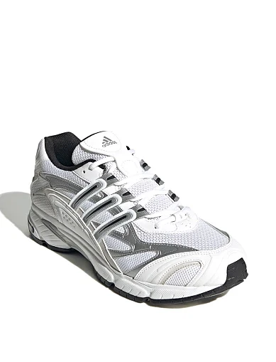 Мужские кроссовки Adidas Temper Run 2.0 из экокожи серебряного цвета - фото 3 - Miraton