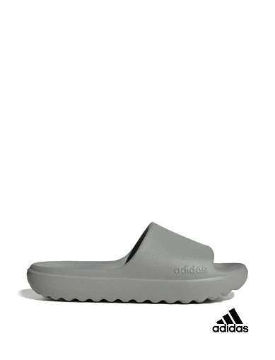 Мужские шлепанцы Adidas Adilette Lumia резиновые серые - фото 1 - Miraton