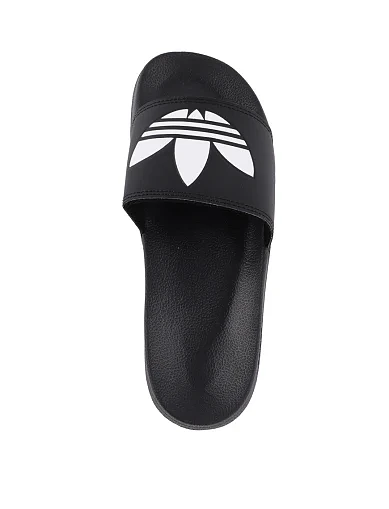 Мужские шлепанцы Adidas Adilette резиновые черные - фото 4 - Miraton