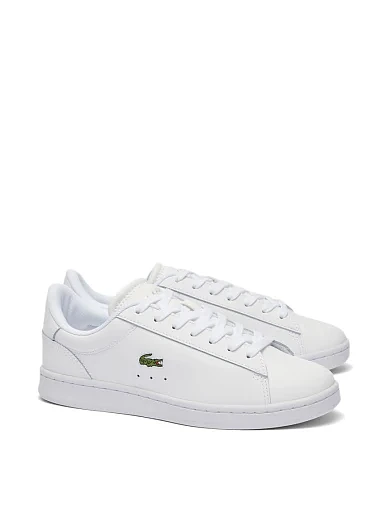 Жіночі кеди Lacoste шкіряні білі (48SFA011821G) - фото 2 - Miraton