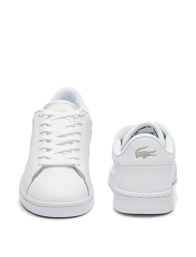 Жіночі кеди Lacoste шкіряні білі (48SFA011821G) - фото 5 - Miraton