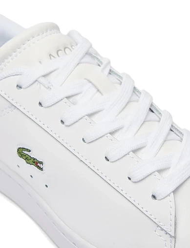 Жіночі кеди Lacoste шкіряні білі (48SFA011821G) - фото 6 - Miraton