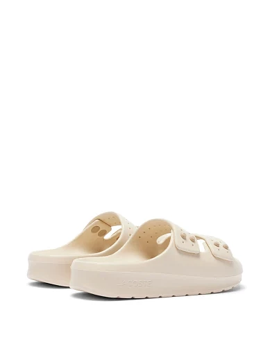 Жіночі шльопанці Lacoste гумові білі (49CFA00212R2) - фото 3 - Miraton