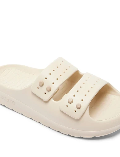 Жіночі шльопанці Lacoste гумові білі (49CFA00212R2) - фото 5 - Miraton