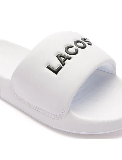 Жіночі шльопанці Lacoste гумові білі (49CFA0023147) - фото 6 - Miraton