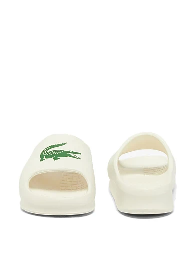 Жіночі шльопанці Lacoste гумові білі (48CFA00221Y5) - фото 5 - Miraton