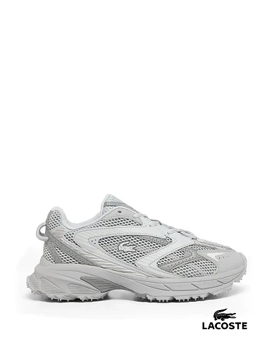 Мужские кроссовки Lacoste L003 Neo кожаные серые - фото 1 - Miraton