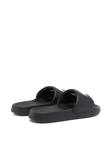 Мужские шлепанцы Lacoste резиновые черные - фото 2 - Miraton