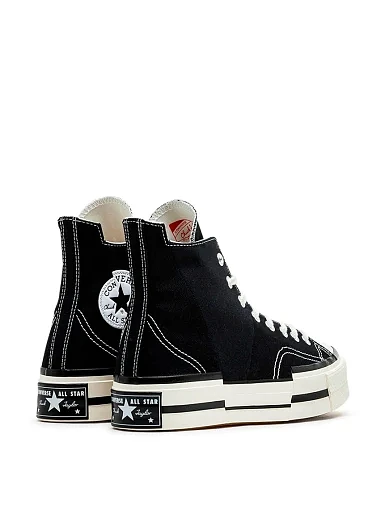 Жіночі кеди Converse CHUCK 70 PLUS CANVAS тканинні чорні (A00916C) - фото 4 - Miraton