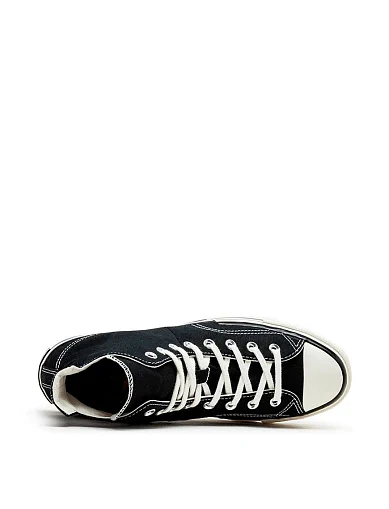 Жіночі кеди Converse CHUCK 70 PLUS CANVAS тканинні чорні (A00916C) - фото 6 - Miraton
