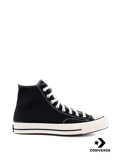 Женские кеды Converse Chuck 70 тканевые черные - фото 1 - Miraton