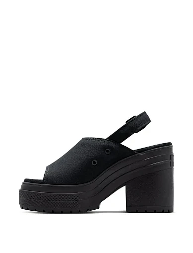 Жіночі туфлі Converse Chuck 70 Deluxe Sandal Heels тканинні чорні (A12567C) - фото 2 - Miraton