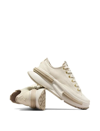 Женские кеды Converse Run Star Legacy CX тканевые бежевые - фото 4 - Miraton