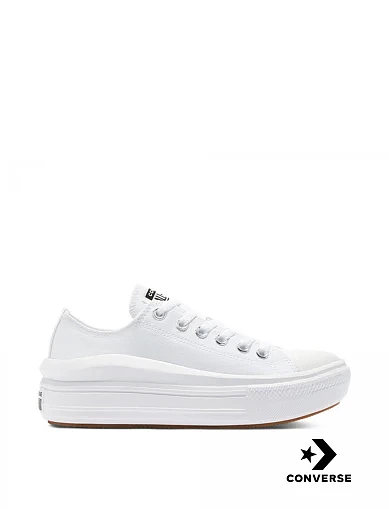 Женские кеды Converse тканевые белые - фото 1 - Miraton