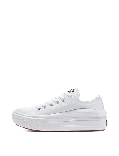 Женские кеды Converse тканевые белые - фото 3 - Miraton