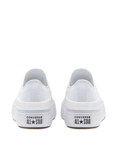 Женские кеды Converse тканевые белые - фото 5 - Miraton