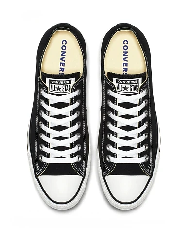 Жіночі кеди Converse Chuck Taylor All Star тканинні чорні (M9166C) - фото 4 - Miraton