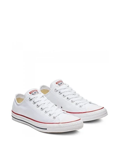 Женские кеды Converse Chuck Taylor All Star тканевые белые - фото 3 - Miraton
