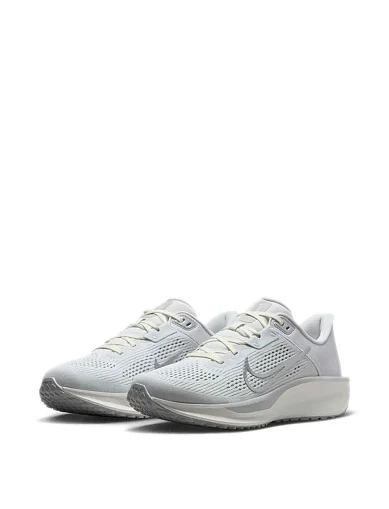 Женские кроссовки раннеры Nike QUEST 6 тканевые серые - фото 3 - Miraton