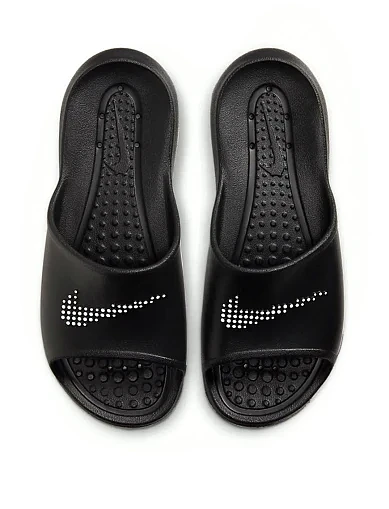 Женские шлепанцы Nike Victori One резиновые черные - фото 4 - Miraton