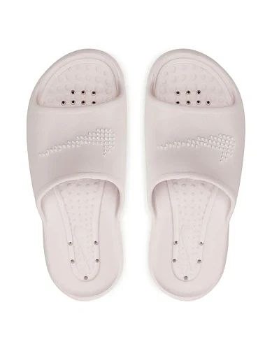 Женские шлепанцы Nike Victori One Shower резиновые розовые - фото 4 - Miraton