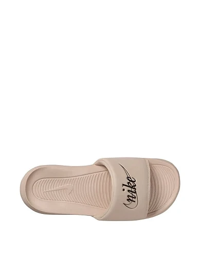 Женские шлепанцы Nike Victori One резиновые бежевые - фото 6 - Miraton