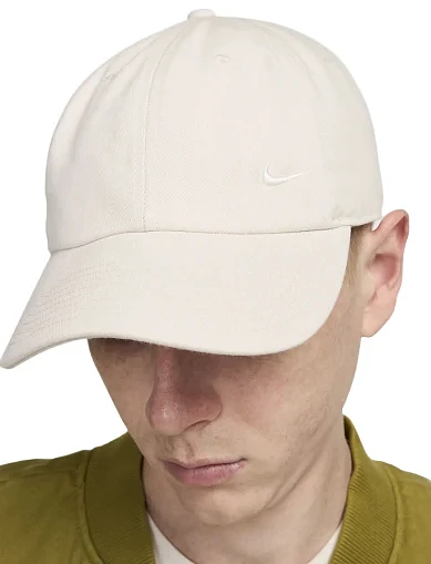 Кепка NIKE U NK CL CAP тканевая молочная - фото 4 - Miraton