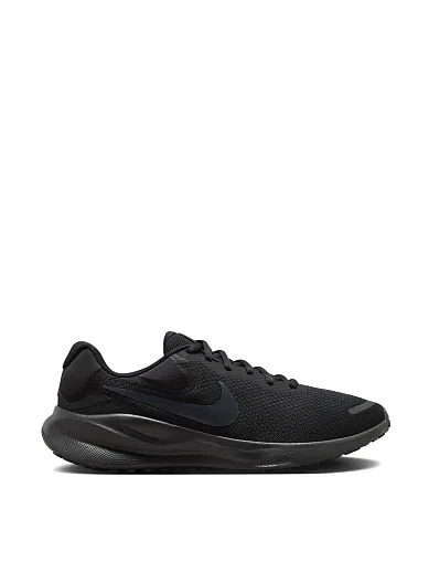 Чоловічі кросівки Nike Revolution 7 тканинні чорні - фото 1 - Miraton