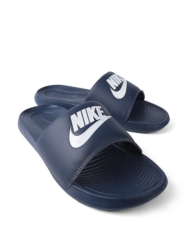 Чоловічі шльопанці Nike VICTORI ONE гумові сині - фото 5 - Miraton