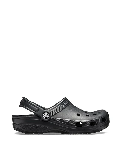 Женские кроксы Crocs резиновые черные - фото 1 - Miraton