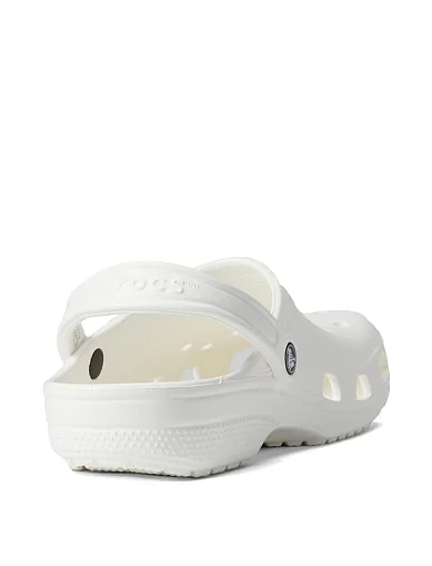 Женские кроксы Crocs резиновые белые - фото 2 - Miraton