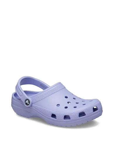 Женские кроксы Crocs резиновые фиолетовые - фото 3 - Miraton