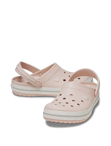 Женские кроксы Crocs резиновые розовые - фото 3 - Miraton