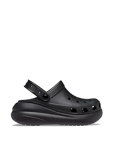 Женские кроксы Crocs резиновые черные - фото 1 - Miraton
